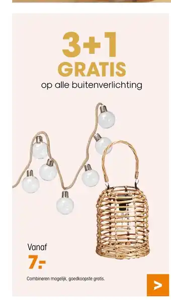 Kwantum op alle buitenverlichting aanbieding