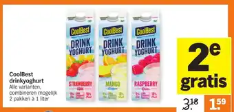 Albert Heijn CoolBest drinkyoghurt 1 liter aanbieding