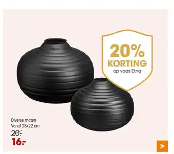 Kwantum op vaas Etna aanbieding