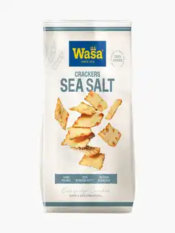 Flink Wasa delicate crackers sea salt 180g aanbieding