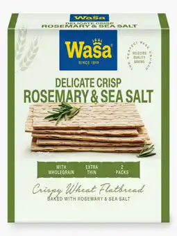 Flink Wasa thin crisp rosemary&salt aanbieding