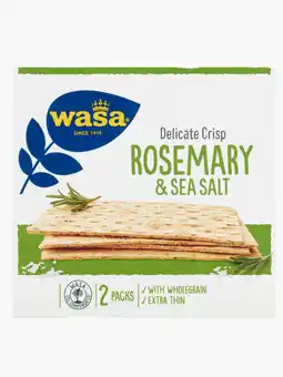 Flink Wasa thin crisp rosemary&salt aanbieding