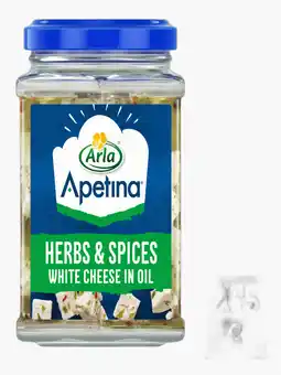 Flink Apetina witte kaasblokjes in olie 265g aanbieding
