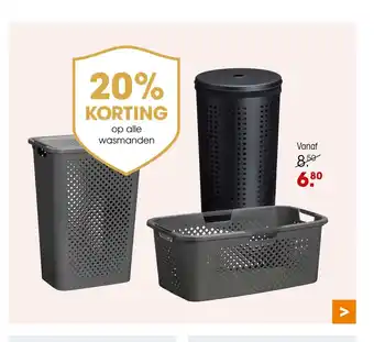 Kwantum op alle wasmanden aanbieding