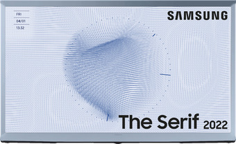 MediaMarkt Samsung the serif 55ls01b cottonblue (2022) aanbieding