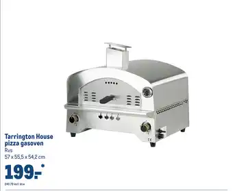 Makro Tarrington House pizza gasoven 57x55,5x54,2 cm Rvs aanbieding