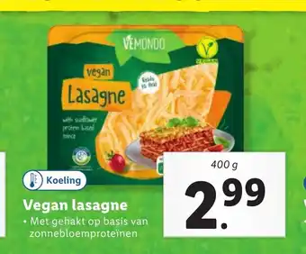 Lidl Vegan lasagne 400 g aanbieding