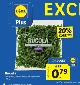 Lidl Rucola aanbieding