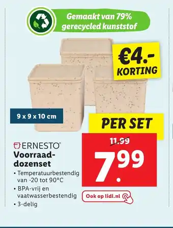 Lidl FJERNESTOⓇ Voorraad- dozenset aanbieding