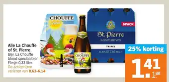Albert Heijn Alle La Chouffe of St. Pierre aanbieding