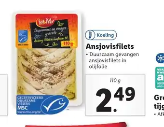 Lidl Ansjovisfilets 110 g aanbieding