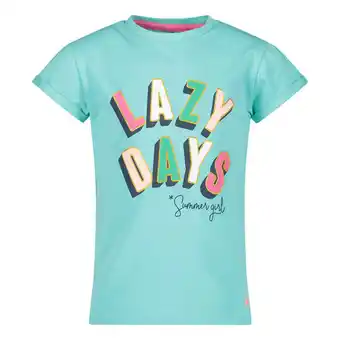 Wehkamp Orange stars t-shirt met printopdruk blauw aanbieding