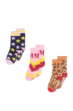 Wehkamp Me & my monkey sokken met all-over print - set van 3 multi aanbieding