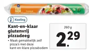 Lidl Kant-en-klaar glutenvrij pizzadeeg 260g aanbieding