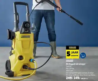 Makro KARCHER K4 Hogedrukreiniger aanbieding