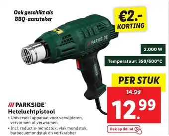 Lidl PARKSIDEⓇ Heteluchtpistool aanbieding