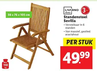 Lidl LIVARNO home Standenstoel Sevilla aanbieding