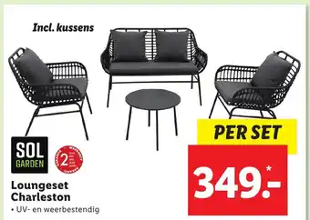 Lidl SOL GARDEN Loungeset Charleston aanbieding