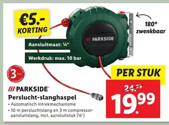 Lidl PARKSIDEⓇ Perslucht-slanghaspel aanbieding