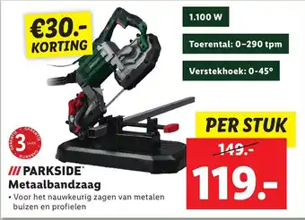 Lidl III PARKSIDEⓇ Metaalbandzaag aanbieding