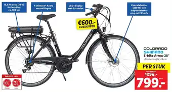 Lidl COLORADO SHIMANO E-bike Arrow 28" aanbieding