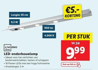 Lidl LIVARNO home LED-onderbouwlamp aanbieding