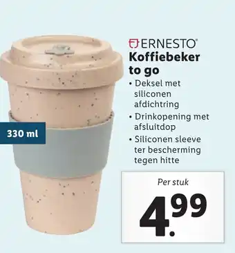 Lidl ERNESTOⓇ Koffiebeker to go aanbieding