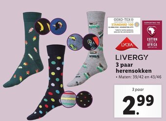 Lidl LIVERGY 3 paar herensokken aanbieding