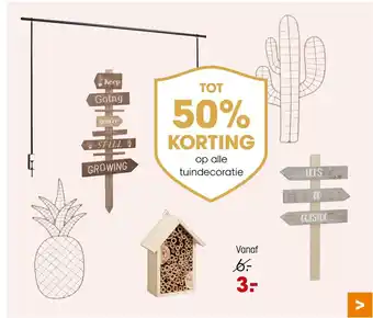 Kwantum op alle tuindecoratie aanbieding