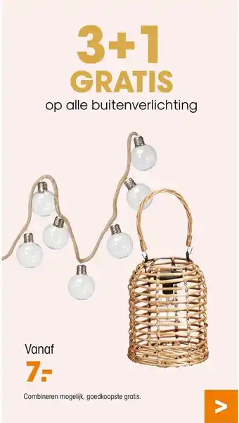 Kwantum op alle buitenverlichting aanbieding