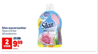 Makro Silan wasverzachter Flacon 2,75 liter 110 wasbeurten aanbieding