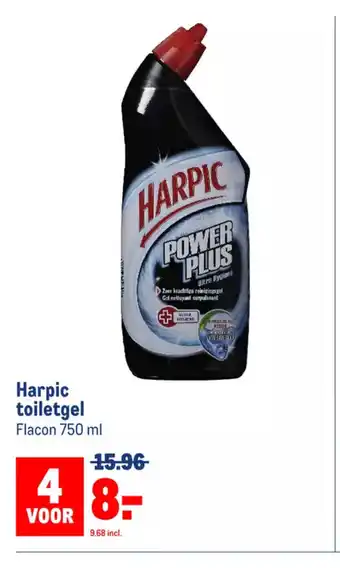 Makro Harpic toiletgel Flacon 750 ml aanbieding