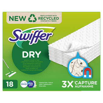 Blokker Swiffer sweeper droge vloerdoekjes ambi pur navulling - 18st aanbieding