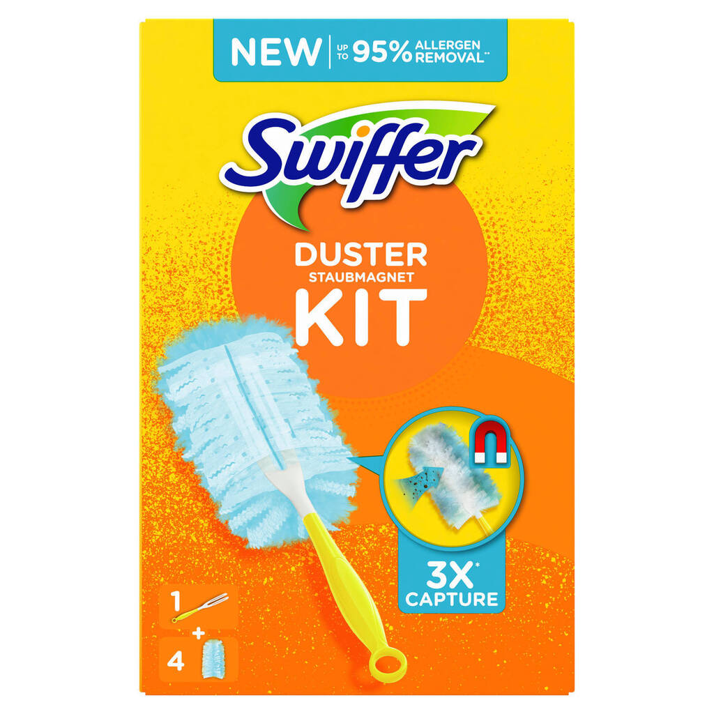 Swiffer duster starterkit incl. 4st navulling aanbieding bij Blokker