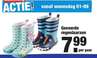 ALDI Gevoerde regenlaarzen aanbieding