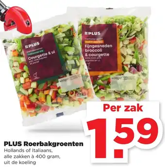 PLUS PLUS Roerbakgroenten 400g aanbieding