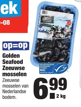 ALDI Golden Seafood Zeeuwse mosselen  2 kg aanbieding