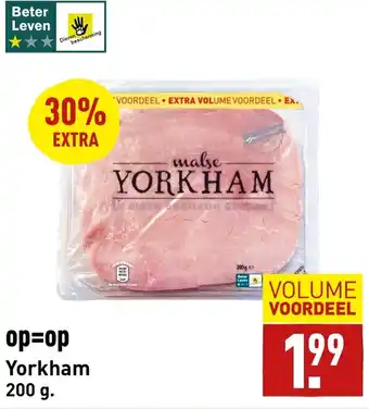 ALDI Yorkham 200 g. aanbieding