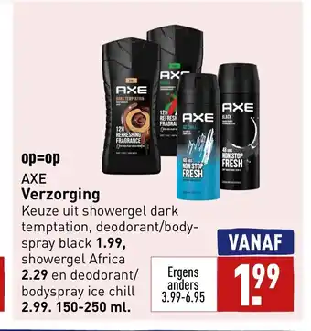 ALDI AXE Verzorging aanbieding