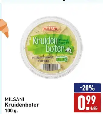 ALDI MILSANI Kruidenboter 100 g. aanbieding