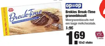 ALDI Brekies Break-Time granenbiscuit 12x2 st aanbieding