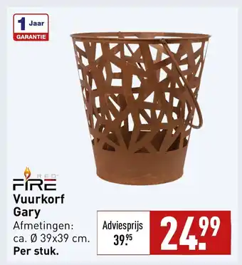 ALDI Vuurkorf Gary Afmetingen: ca. Ø 39x39 cm. 39.⁹5 aanbieding