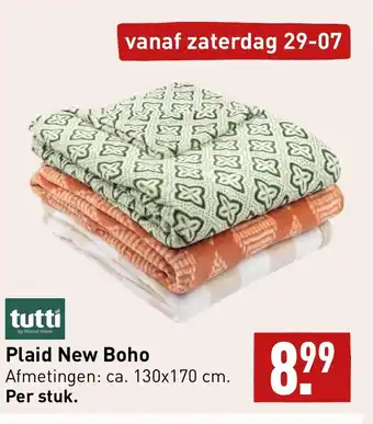 ALDI tutti tutti Plaid New Boho Afmetingen: ca. 130x170 cm. aanbieding