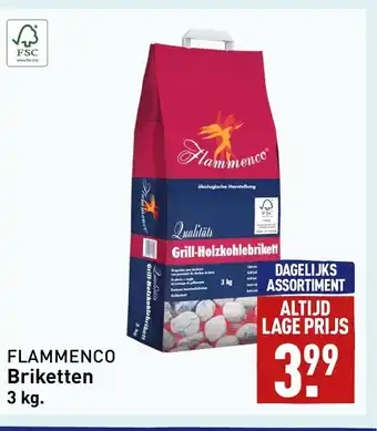 ALDI FLAMMENCO Briketten 3 kg. aanbieding