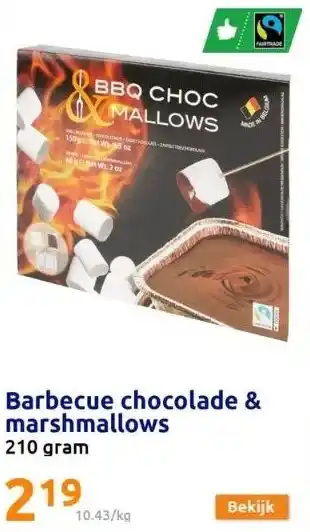 Action Barbecue chocolade & marshmallows aanbieding