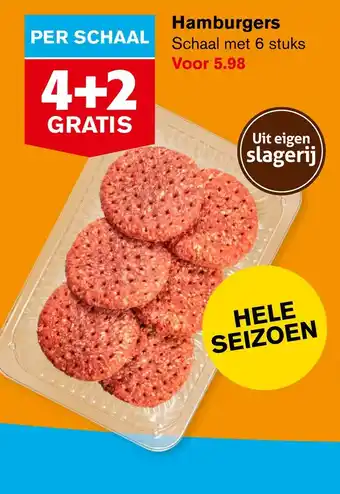 Hoogvliet Hamburgers aanbieding