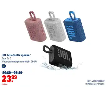 Makro Jbl bluetooth speaker aanbieding