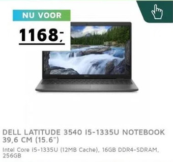 Digitotaal Dell latitude 3540 i5-1335u notebook 39,6 cm (15.6) aanbieding
