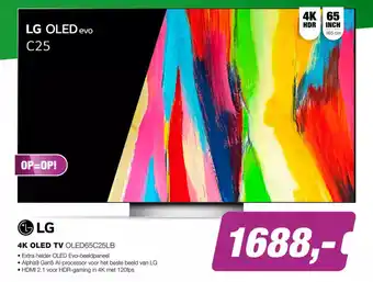 EP LG 4K OLED TV OLED65C25LB aanbieding