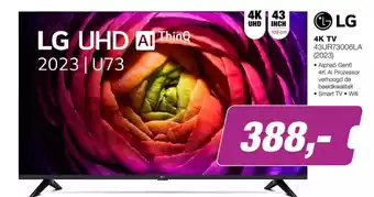 EP LG 4K TV 43UR73006LA (2023) aanbieding